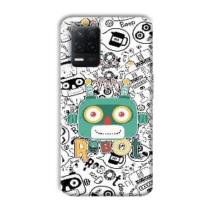 Animated Robot Phone Customized Printed Back Cover for Realme 8 5G