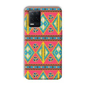 Colorful Rhombus Phone Customized Printed Back Cover for Realme 8 5G
