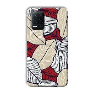 Leafy Pattern Phone Customized Printed Back Cover for Realme 8 5G