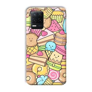 Love Desserts Phone Customized Printed Back Cover for Realme 8 5G