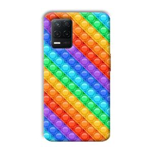 Colorful Circles Phone Customized Printed Back Cover for Realme 8 5G