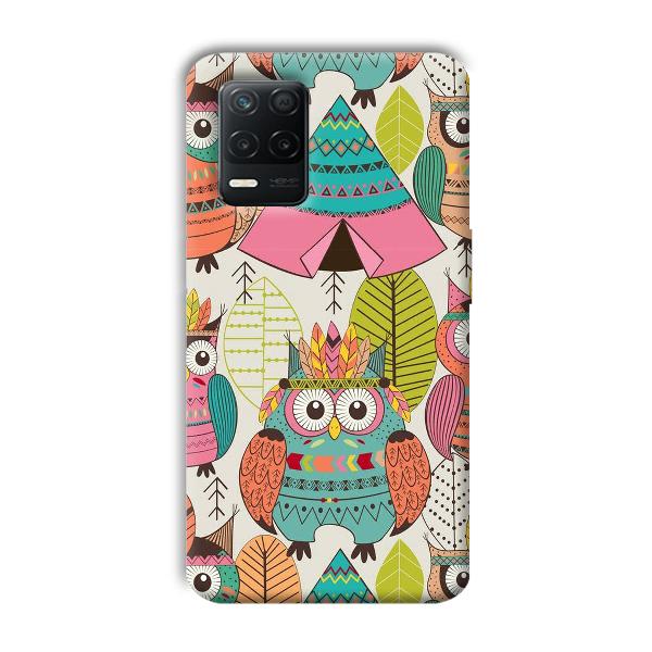 Fancy Owl Phone Customized Printed Back Cover for Realme 8 5G