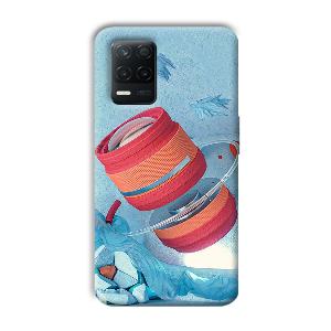 Blue Design Phone Customized Printed Back Cover for Realme 8 5G