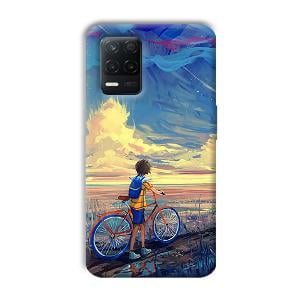 Boy & Sunset Phone Customized Printed Back Cover for Realme 8 5G