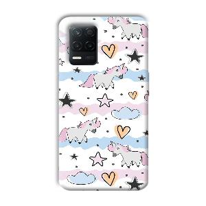 Unicorn Pattern Phone Customized Printed Back Cover for Realme 8 5G