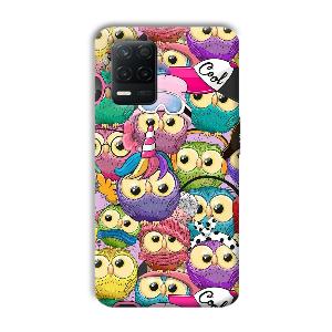 Colorful Owls Phone Customized Printed Back Cover for Realme 8 5G