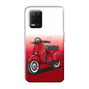 Red Scooter Phone Customized Printed Back Cover for Realme 8 5G