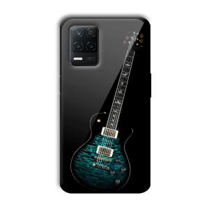 Neon Guitar Customized Printed Glass Back Cover for Realme 8 5G