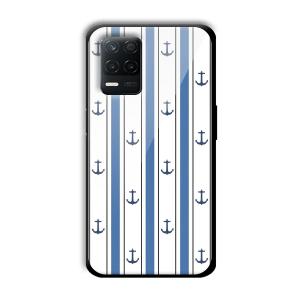 Sailor Anchors Customized Printed Glass Back Cover for Realme 8 5G