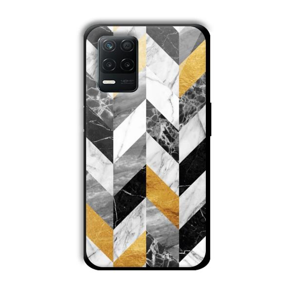 Marble Tiles Customized Printed Glass Back Cover for Realme 8 5G