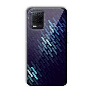 Blue Tiles Customized Printed Glass Back Cover for Realme 8 5G