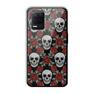 Red Skull Customized Printed Glass Back Cover for Realme 8 5G