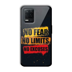 No Fear Customized Printed Glass Back Cover for Realme 8 5G