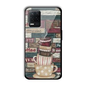 Coffee Design Customized Printed Glass Back Cover for Realme 8 5G