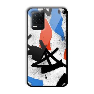Abstract Graffiti Customized Printed Glass Back Cover for Realme 8 5G