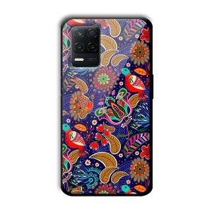 Animal Sketches Customized Printed Glass Back Cover for Realme 8 5G