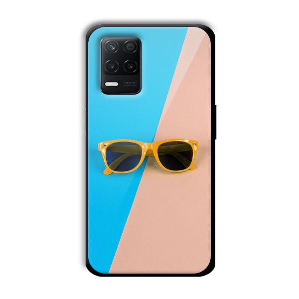 Cool Sunglasses Customized Printed Glass Back Cover for Realme 8 5G