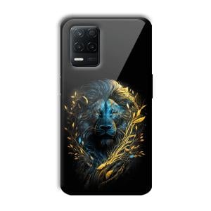 Golden Lion Customized Printed Glass Back Cover for Realme 8 5G