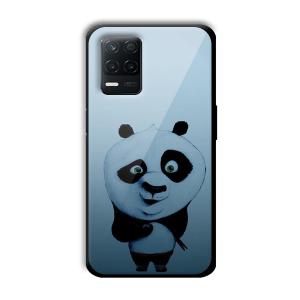 Cute Panda Customized Printed Glass Back Cover for Realme 8 5G