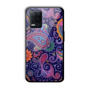Purple Art Customized Printed Glass Back Cover for Realme 8 5G