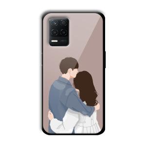 Cute Couple Customized Printed Glass Back Cover for Realme 8 5G