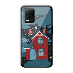 Red House Customized Printed Glass Back Cover for Realme 8 5G