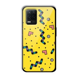Yellow Game Customized Printed Glass Back Cover for Realme 8 5G