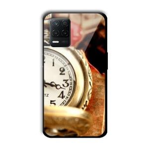 Golden Watch Customized Printed Glass Back Cover for Realme 8 5G