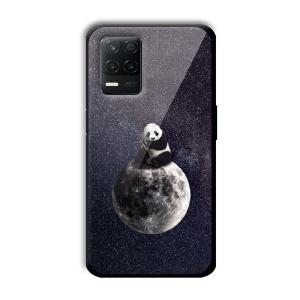Astronaut Panda Customized Printed Glass Back Cover for Realme 8 5G