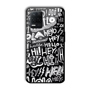 Hello Customized Printed Glass Back Cover for Realme 8 5G