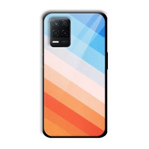 Colorful Stripes Customized Printed Glass Back Cover for Realme 8 5G