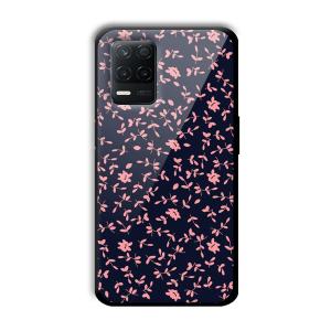 Little Pink Petals Customized Printed Glass Back Cover for Realme 8 5G