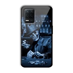 Scary Man Customized Printed Glass Back Cover for Realme 8 5G