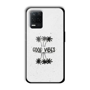 Good Vibes Customized Printed Glass Back Cover for Realme 8 5G