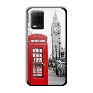 Telephone Retro Customized Printed Glass Back Cover for Realme 8 5G