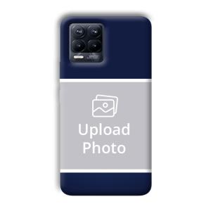 Blue White Customized Printed Back Cover for Realme 8 Pro