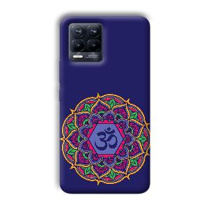 Blue Om Design Phone Customized Printed Back Cover for Realme 8 Pro