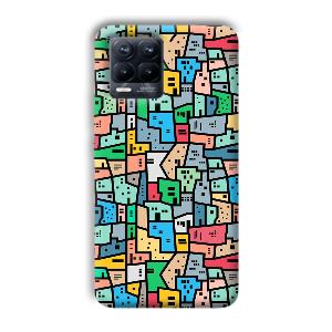 Small Homes Phone Customized Printed Back Cover for Realme 8 Pro