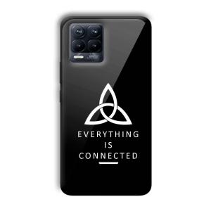 Everything is Connected Customized Printed Glass Back Cover for Realme 8 Pro