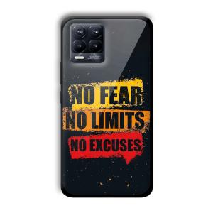 No Fear Customized Printed Glass Back Cover for Realme 8 Pro