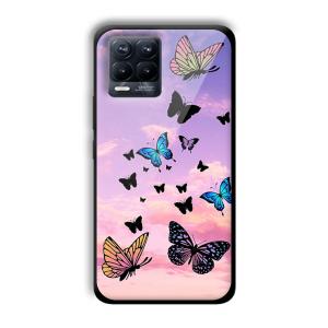 Butterflies Customized Printed Glass Back Cover for Realme 8 Pro