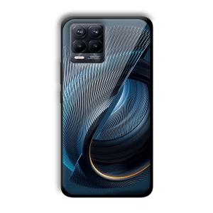 Tecno Blue Customized Printed Glass Back Cover for Realme 8 Pro