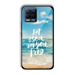 Let the Sea Set you Free Customized Printed Glass Back Cover for Realme 8 Pro