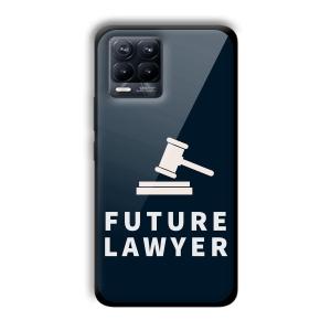 Future Lawyer Customized Printed Glass Back Cover for Realme 8 Pro