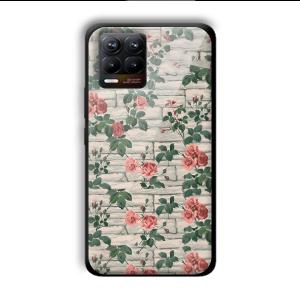 Flowers Customized Printed Glass Back Cover for Realme 8