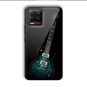Neon Guitar Customized Printed Glass Back Cover for Realme 8