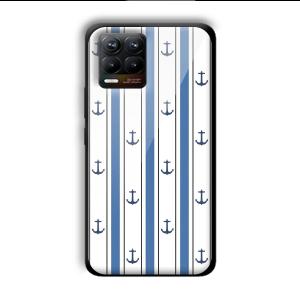Sailor Anchors Customized Printed Glass Back Cover for Realme 8