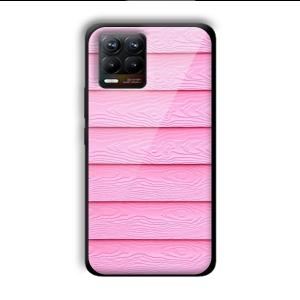 Pink Waves Customized Printed Glass Back Cover for Realme 8