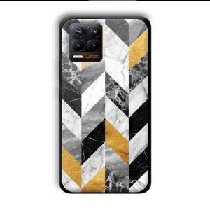 Marble Tiles Customized Printed Glass Back Cover for Realme 8