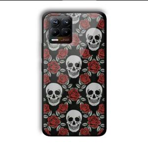 Red Skull Customized Printed Glass Back Cover for Realme 8